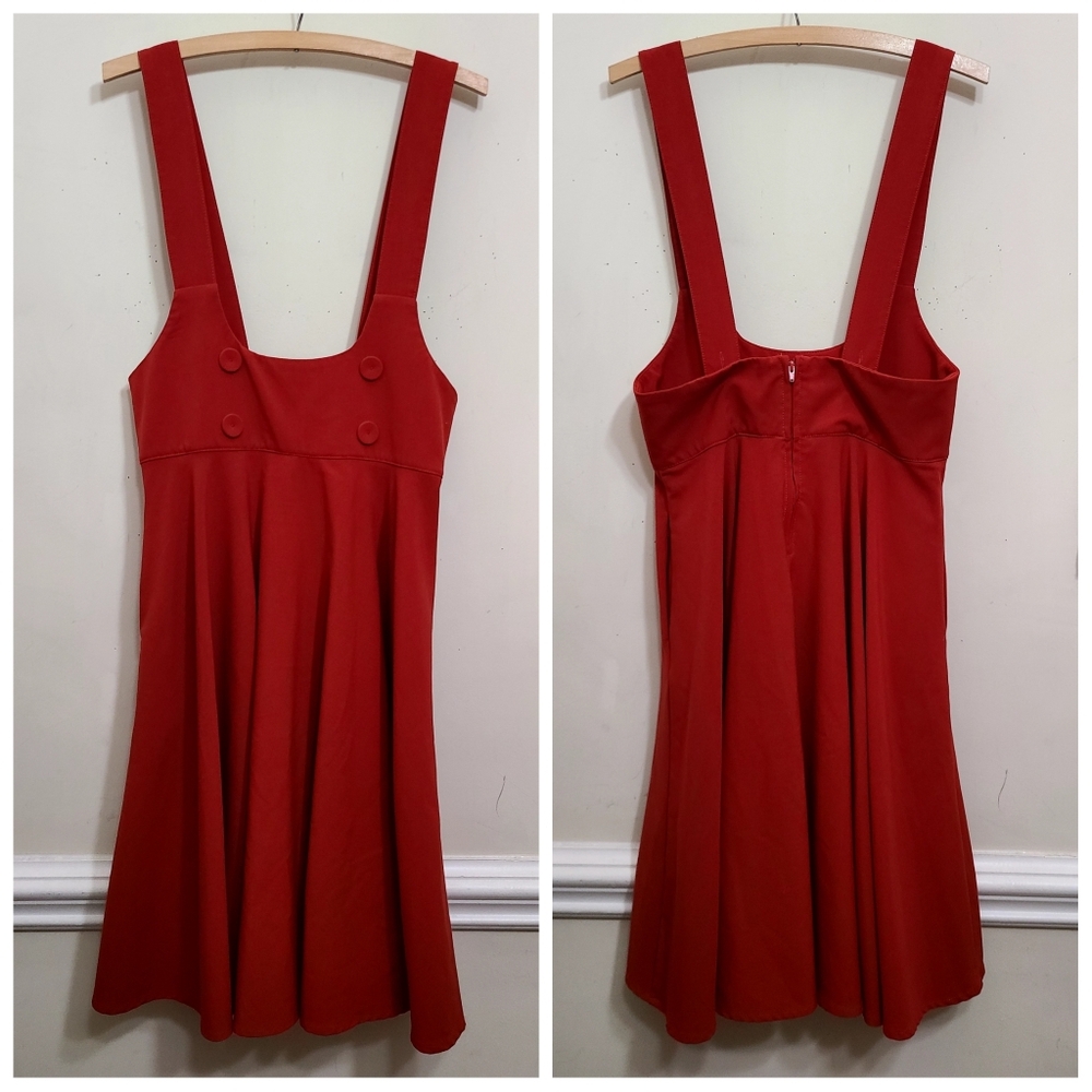 Voodoo Vixen A Pretty Pinny Pinafore Jumper Dress Size US 8 - Picture 3 of 4